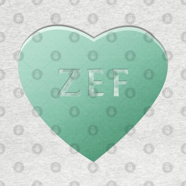 Zef Candy Heart - Mint by LozMac